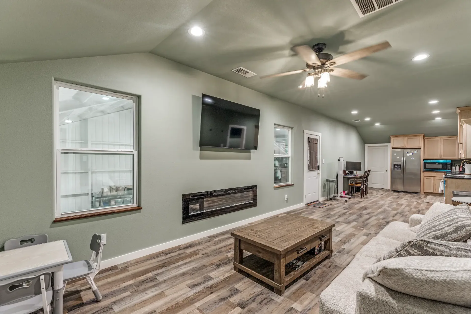 Guest apartment living area