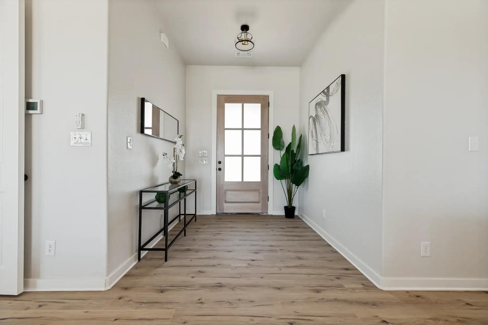 Open living area looking toward the kitchen