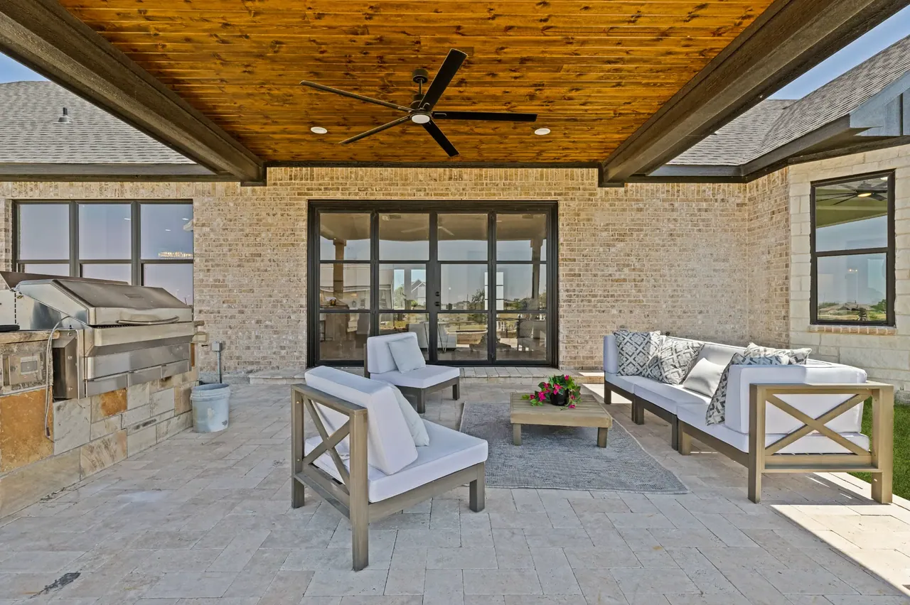 Pool and outdoor living at the property